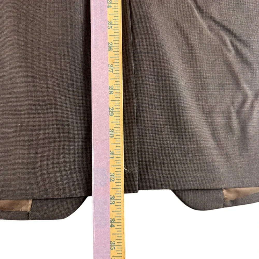 Jos A Bank Signature Collection Brown 100% Wool Blazer Sport Coat‎ 46L Mens